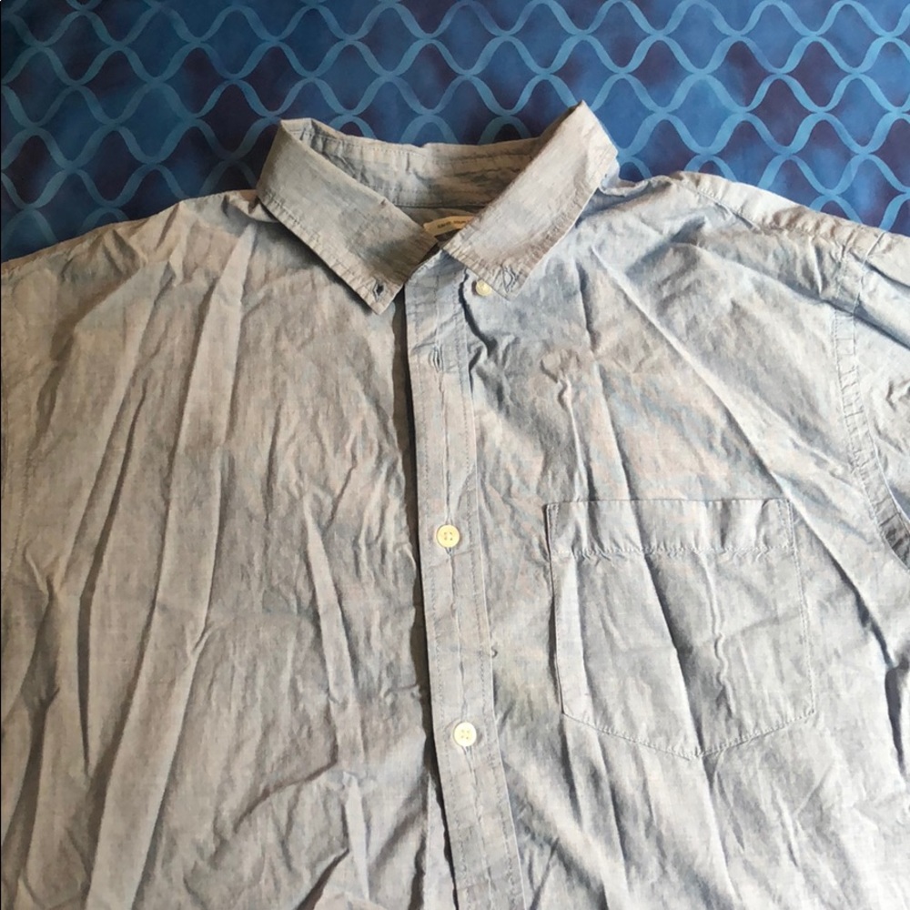Baby blue button shirt